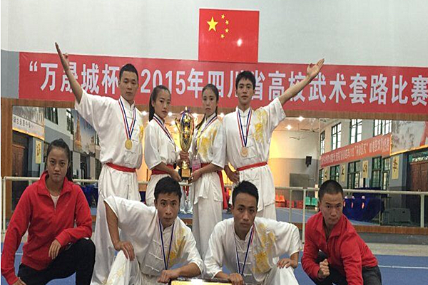 我校代表队在四川省高校武术套路比赛中获佳绩