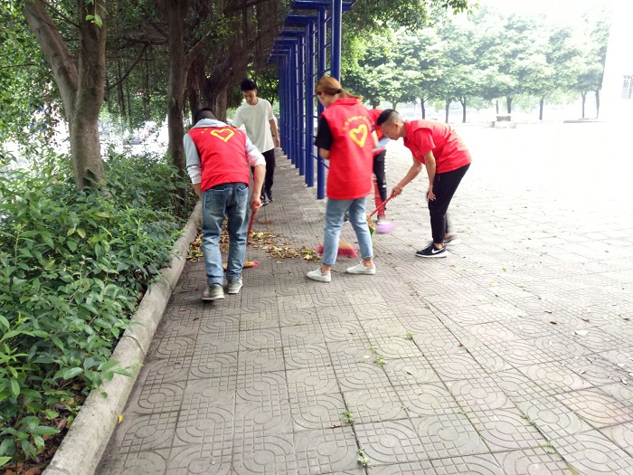 校园清洁活动顺利开展